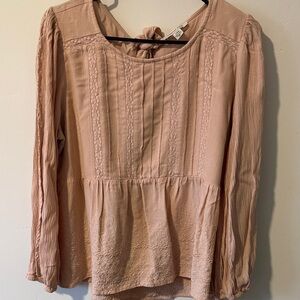 American Eagle Outfitters Blush Pink Blouse